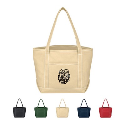 Cotton Canvas Boat Tote