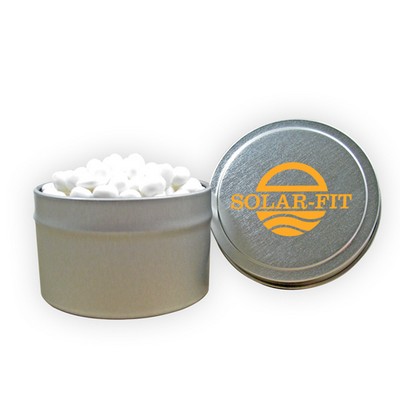 Round Tin (1/8 Quart) - White Mints