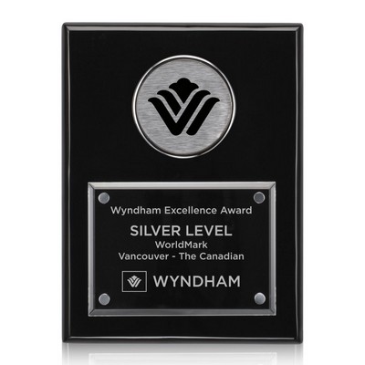 Jansenn Plaque - Black/Chrome 9"x12"