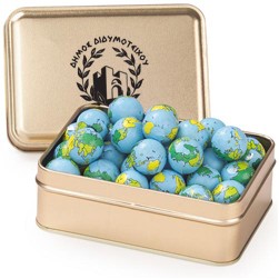 Small Rectangle Tin - Chocolate Earth Balls