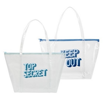 Continued Weekender Tote (Clear + Grid Vinyl)