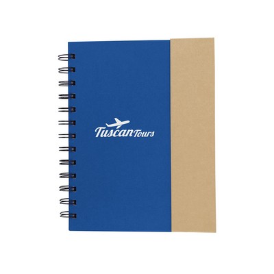 Prime Line Spiral Notebook With Sticky Notes & Pen 5.75" X 7.25"