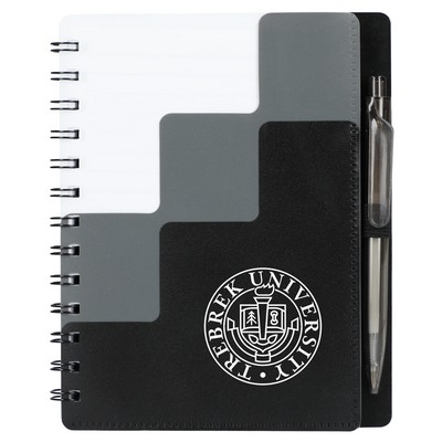 5" x 7" Recycled Pace Spiral Notebook w Pen