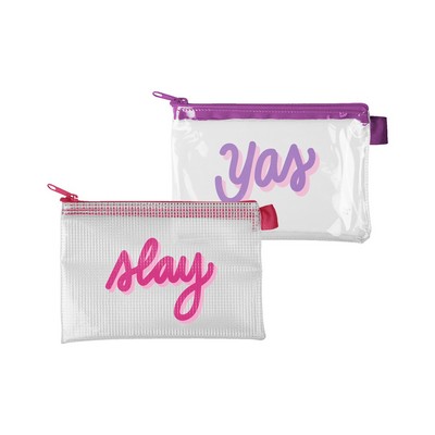 Continued Poptart Pouch (Clear + Grid Vinyl)