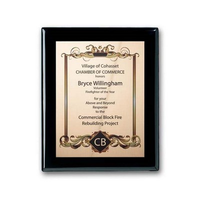 SpectraPrint Plaque - Ebony/Brass 8"x10"