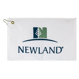 Mid Weight Hemmed Golf Towel w/ Left Hook & Grommet (Color Imprinted - Specialty Printed)