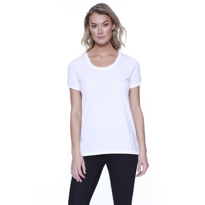 STAR TEE Ladies' Cotton/Modal Open Shoulder