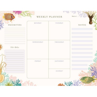 Art of Nature: Under the Sea Weekly Planner Notepad ((Undated Weekly Planne