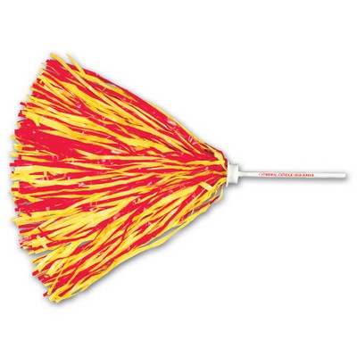 500 Strand Vinyl Pom Poms w/ 6" Stick Handle (Imprinted)