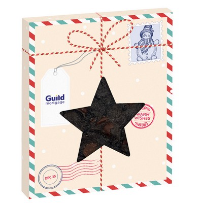 Holiday Star Window Box with Gourmet Cookie - Double Chocolate Chunk