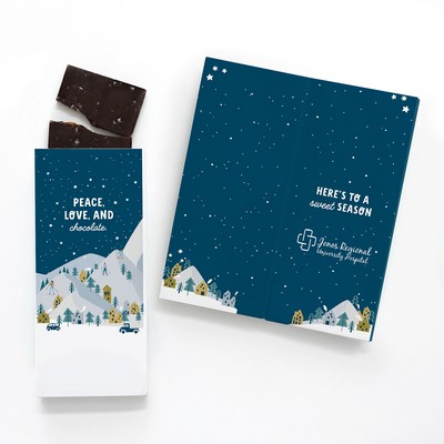 Chocolate Sea Salt Caramel Bar Sweeter Card with Holiday Sentiment Design