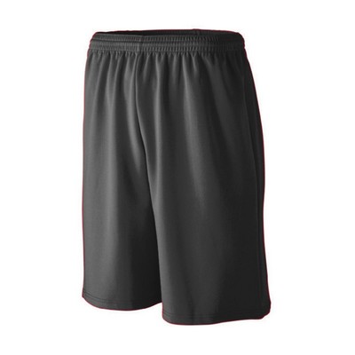 Youth Longer Length Wicking Mesh Athletic Shorts