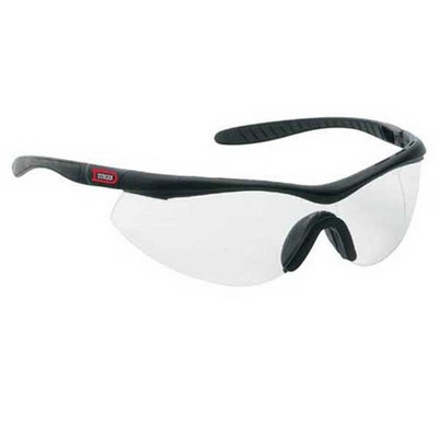 Single Piece Lens Wraparound Safety/Sun Glasses Clear Lens