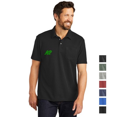 Port Authority® C-FREE ® Cotton Blend Pique Pocket Polo