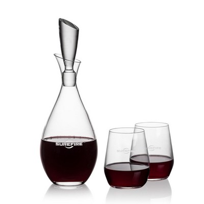 Juliette Decanter & 2 Germain Stemless Wine