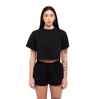 SHAKA WEAR Ladies' Garment Dye Crop T-Shirt