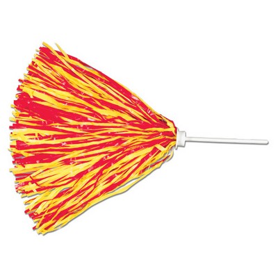 750 Strand Vinyl Pom Poms w/ 6" Stick Handle (Unimprinted)