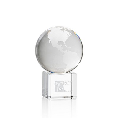 Globe on Cube - Optical 2-3/8" Diameter