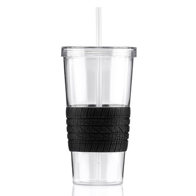 24 oz Burpy Tire Tumbler