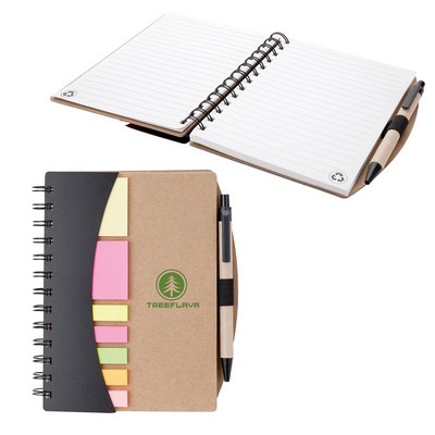 Broome Junior Notebook with Pen, Flags & Sticky Notes