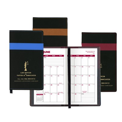 Joliett Series Soft Cover 2 Tone Vinyl Academic Planner / 2 Color