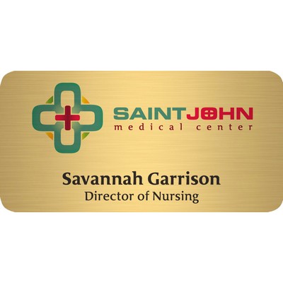 Savannah Express Metal Name Badge (Standard Size 1-1/2" x 3")