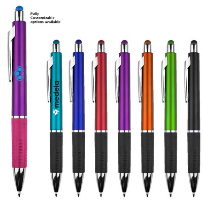 Metallic Stylus Gripper Pen