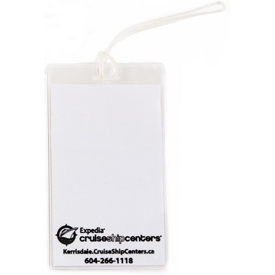 Cruise Luggage ID Tag w/ Plastic Loop (3 1/4" X 5 3/4")