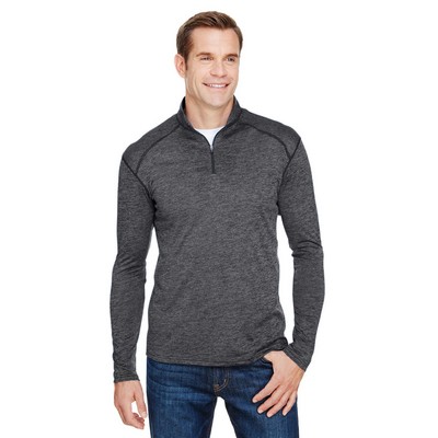 A-4 Men's Tonal Space-Dye Quarter-Zip