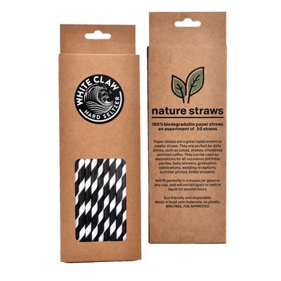 Craft Gift Box Paper Straws