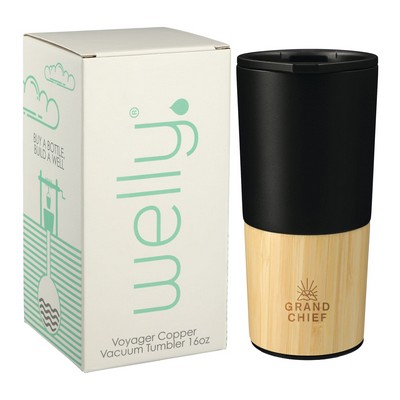 16 Oz. Welly® Copper Vacuum Tumbler w/GB