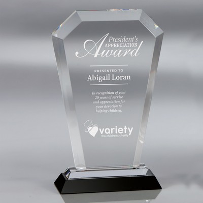 Howard Miller Esteem - Large optical crystal award