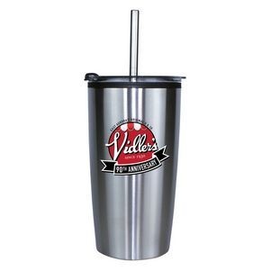 20 Oz. Niagara Tumbler w/Stainless Straw/Flip Top Lid, Full Color Digital