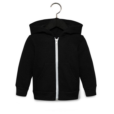 BELLA+CANVAS Toddler Sponge Fleece Full-Zip Hooded Sweatshirt