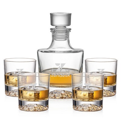 Heathfield Decanter & 4 On-the-Rocks