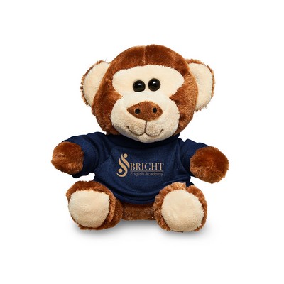 Prime Line 7" Plush Monkey With T-Shirt