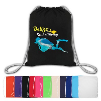 6 Oz. BrandGear® Belize™ Drawstring Backpack