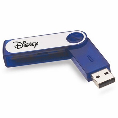 Slick USB Flash Drive w/Key Chain (128 MB)