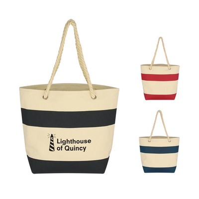 Cruising Tote Bag With Rope Handles