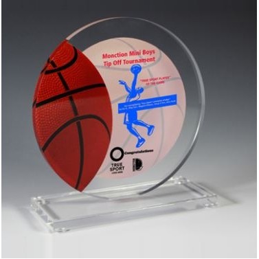 Basketball Achievement Award - 4 Color Process - (5¾" x 6¼")