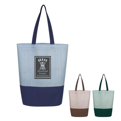 Herringbone Non-woven Tote Bag