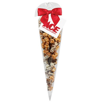 Chocolate Pretzel Popcorn Cone Bag (large)