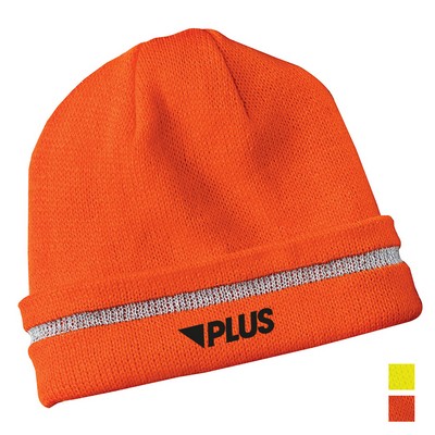 CornerStone® - Enhanced Visibility Beanie with Reflective Stripe