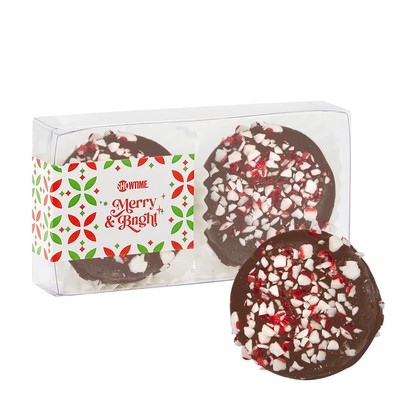 Belgian Chocolate Oreos® Gift Box - 2 pc. Milk Chocolate Peppermint