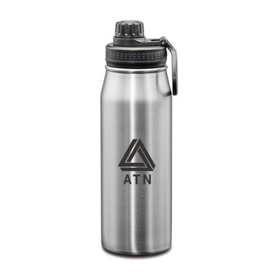 Cienega SS Bottle w/Twist Chug Lid - 27oz Silver