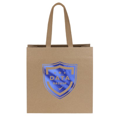 Tuscan - Eco Kraft Brown Laminated Eurotote Bag - Foil Print