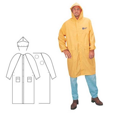 PVC Polyester 2 Piece Yellow Rainsuit