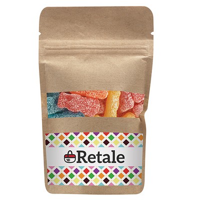 Resealable Kraft Window Pouch w/ Sour Patch® Kids