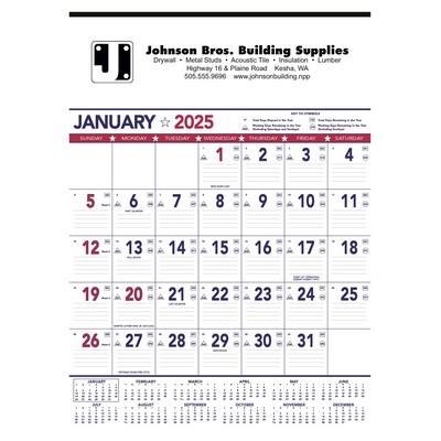 Triumph® Calendars Patriotic Contractor Memo