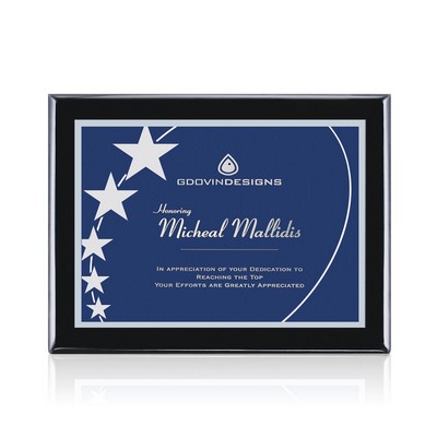 Oakleigh/Gemini Plaque - Black/Blue 7"x9"